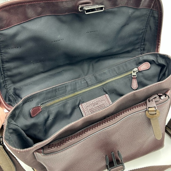 RARE Coach Brown Leather Manhattan Bike Bag - Picture 6 of 9